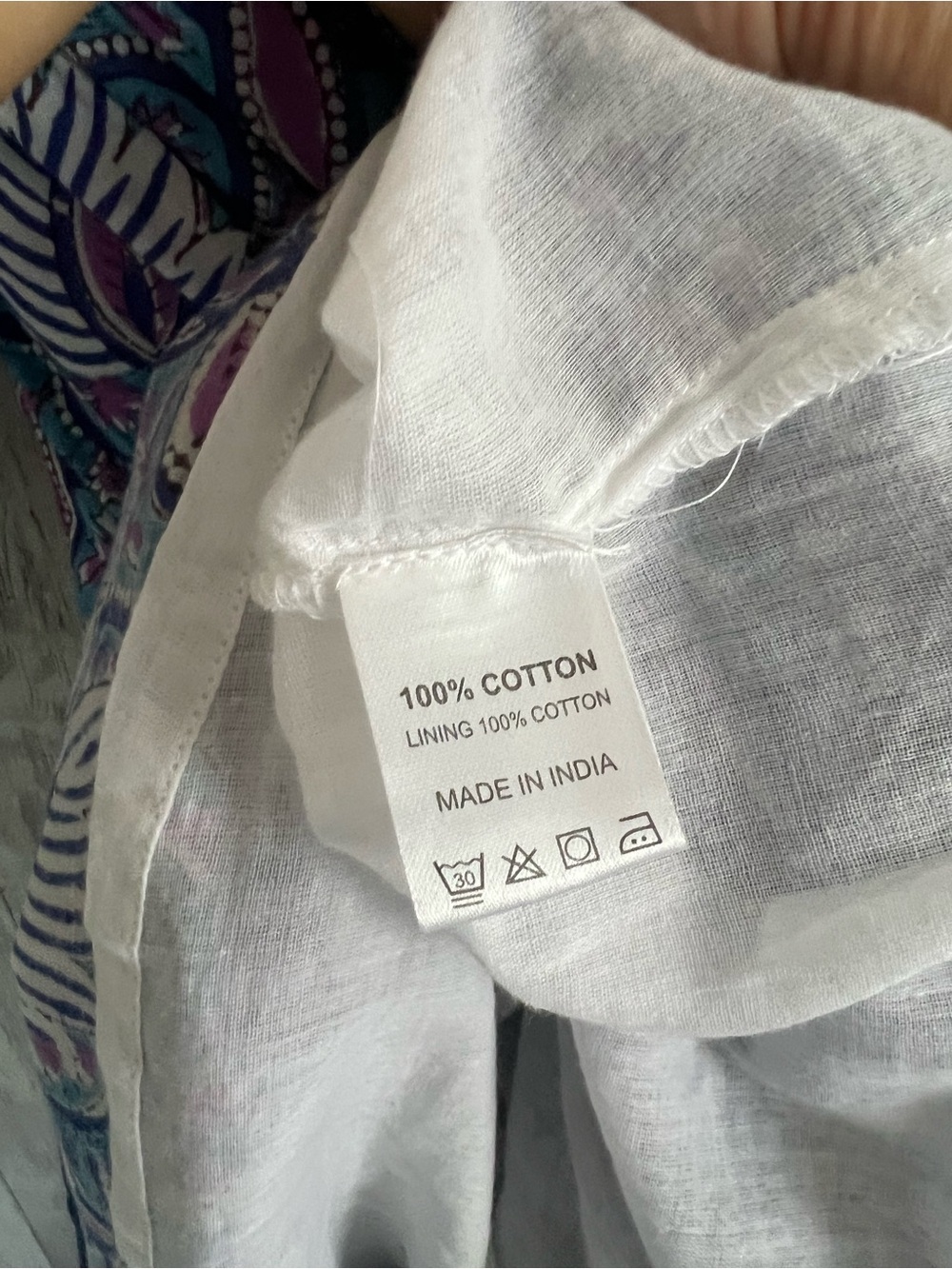 Jude Connally Maria Cotton Voile Blue & Purple Floral Mini Dress Boho Tier Small - Picture 5 of 5